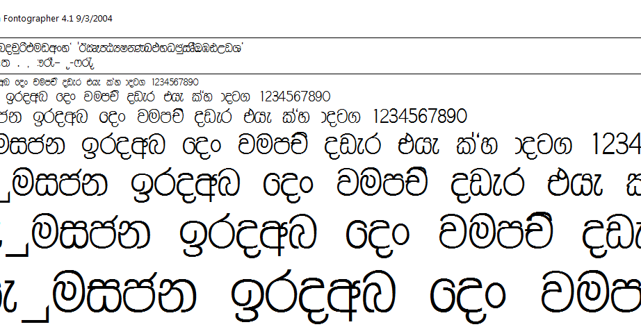 why does sinhala font english looks nice